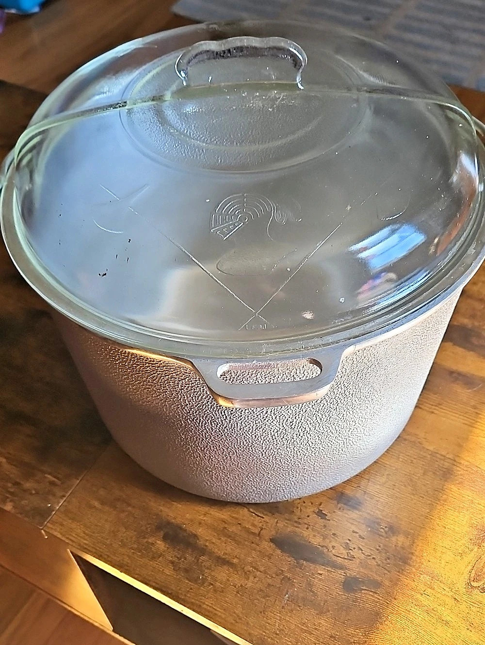 Vintage Service Cookware Glass Cover Roaster Dutch Oven Silver
